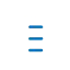 White battery icon with blue full charge lights